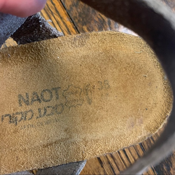 {NAOT} Strappy Leather Tan Sandals Women’s Size 38 - Picture 10 of 16